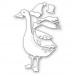 Memory Box Stanzschablone - 94829 Bundled Up Goose