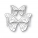 Memory Box Stanzschablone - 94836 Silver Moon Butterflies