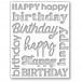 Memory Box Stanzschablone - 94857 Happy Birthday Background Plate