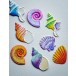 Memory Box 3D Prägeschablone - Dazzling Seashells 3D Embossing Folder + 7 passende Stanzschablonen
