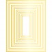 Memory Box Hot Foil Plate - Rectangle Double Border