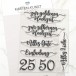 Stempelset Silberhochzeit & Goldhochzeit – KK-0119 Clear Stamps Karten-Kunst