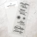 Stempel Sprüche Winter & Weihnachten Clear Stamps Weise Worte Schneeflocken KK-0083 Textstempel Deutsch Schnee Worte Texte Silikonstempel