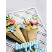Poppy Stamps Stanzschablone - Double Diamond Lattice Plate