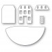 Poppy Stamps Stanzschablone - Layered House Globe