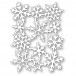 Poppy Stamps Stanzschablone - Snowflake Background