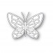 Poppy Stamps Stanzschablone - Small Stained Glass Butterfly and Background