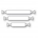 Poppy Stamps Stanzschablone - 2553 Tiny Sentiment Banners