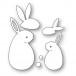 Poppy Stamps Stanzschablone - 2563 Thoughtful Bunny Duo