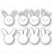 Poppy Stamps Stanzschablone - 2564 Bunny Faces