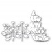Poppy Stamps Stanzschablone - 2610 Nordic Crown Flower