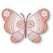 Poppy Stamps Stanzschablone - 2611 Nordic Floral Butterfly