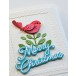 Poppy Stamps Stanzschablone - 2632 Nordic Plumed Bird