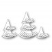 Poppy Stamps Stanzschablone - 2647 Nordic Frilly Trees