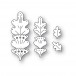 Poppy Stamps Stanzschablone - 2664 Nordic Oak Leaves