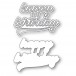 Poppy Stamps Stanzschablone - 2668 Happy Birthday Streamer Script