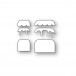 Poppy Stamps Stanzschablone - 2673 Frosted Cake Duo