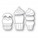 Poppy Stamps Stanzschablone - 2678 Frosted Cupcake Trio