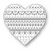 Poppy Stamps Stanzschablone - 2689 Nordic Heart