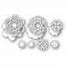 Poppy Stamps Stanzschablone - 2704 Heart Flowers