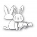 Poppy Stamps Stanzschablone - 2706 Nordic Adorable Bunny