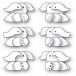 Poppy Stamps Stanzschablone - 2712 Nordic Birds of a Feather