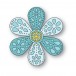 Poppy Stamps Stanzschablone - 2713 Nordic Pretty Petal Flower