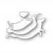 Poppy Stamps Stanzschablone - 2729 Leaping Dachshund